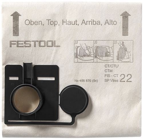 Festool Filtersack FIS-CT 33 SP VLIES/5, VE: 5 Stück, 456871