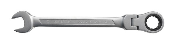 SW-Stahl Gabelringratschenschlüssel, 22 mm, mit Gelenk, 03530L-22