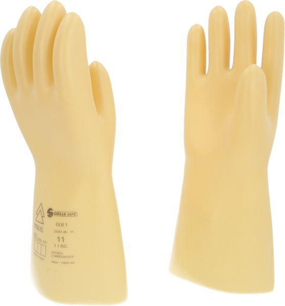 KS Tools Elektriker-Schutzhandschuh mit Schutzisolierung, Größe 11, Klasse 1, weiß, 117.0055