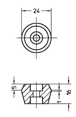 HELIOS PREISSER Anschlag Scheibe, 739122