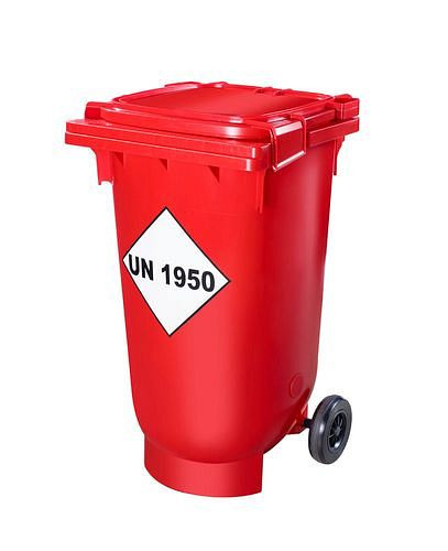 DENIOS Transport- und Sammelbehälter für leere Spraydosen, 200 Liter, 271768