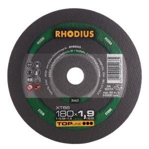 Rhodius TOPline XT66 Extradünne Trennscheibe, Durchmesser [mm]: 180, Stärke [mm]: 1.9, Bohrung [mm]: 22.23, VE: 25 Stück, 204623