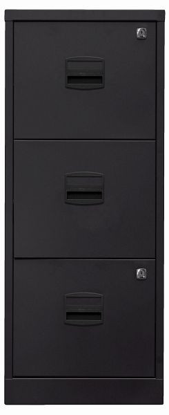 Bisley Hängeregistraturschrank PFA, 3 HR-Schubladen, schwarz, PFA3F633