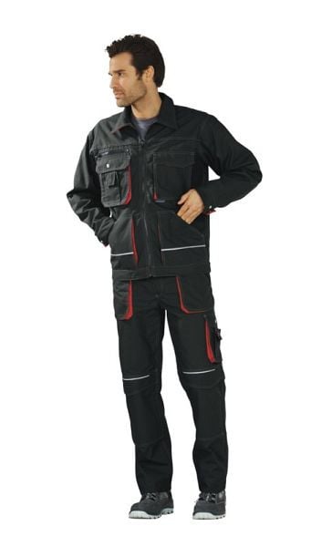 Planam Basalt Bundhose, anthrazit/rot, Größe 25, 2820025