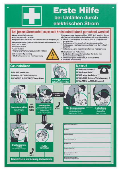 SW-Stahl Aushang „Erste Hilfe“, 07337L