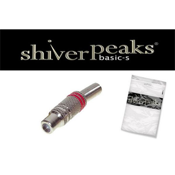 shiverpeaks BASIC-S, Cinchkupplung Metall 6mm, rot, BS52001-R