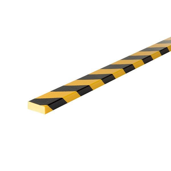 SafetyMarking Warn- und Schutzprofile - Flächenschutz, Prallschutz: Rechteck 50/20, Typ D, LxBxH 500x5x2 cm, gelb/schwarz, selbstklebend, DC10023