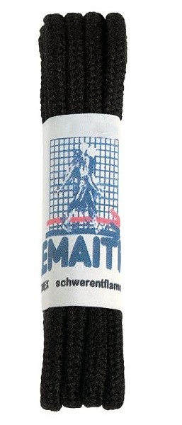 Lemaitre Nomex®-Rundsenkel, schwarz, Größe: 90, VE: 12 Stück, 294009