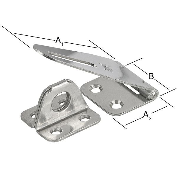 Vormann Sicherheits-Überfallen 80 x 37 mm, RF(V2A), VE: 5 Stück, 091977000