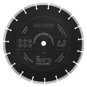 Rhodius PROline LD40 Diamanttrennscheibe, Durchmesser [mm]: 350, Stärke [mm]: 2.8, Bohrung [mm]: 20, 302514