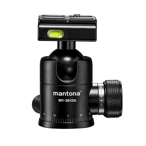 Mantona Onyx 12 Kugelkopf (M1-3612A), 21459