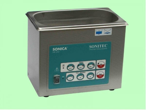 SONITEC Ultraschall Kompaktwanne 3,0 Liter, Regeltemperaturen: 40°C, 50°C oder 60°C, 2200ETH