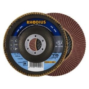 Rhodius PROline LSA F1 Lamellenschleifscheibe, Durchmesser [mm]: 115, Bohrung [mm]: 22.23, VE: 10 Stück, 202845