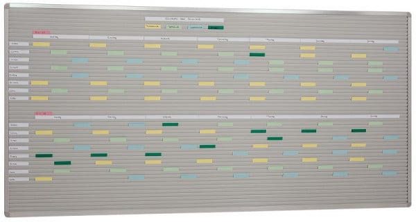 Eichner Einstecktafel, Schienenanzahl: 52, 200 x 94cm, 9080-00128