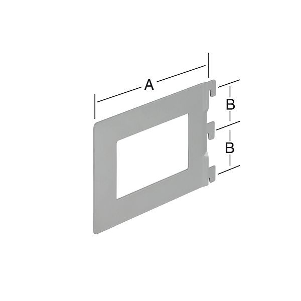 Vormann Bücherbügel 142 x 50 mm aluweiß, VE: 20 Stück, 062707142WA