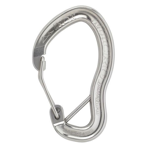 AustriAlpin Karabiner MICRO, Drahtbügel, Edelstahl 25 kN, mit Splint, VE: 40 Stück, NM02AL