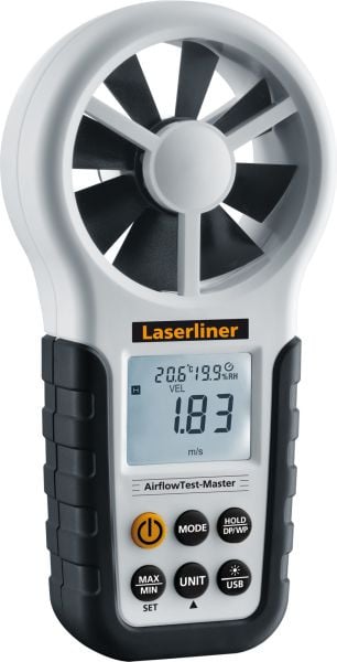 Laserliner AirflowTest-Master, USB, RH, Ta, Anemometer, VE: 2 Stück, 082.140A