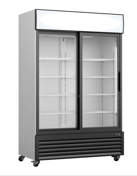 Saro Kühlschrank, Glasschiebetür + Werbetafel, GTK 700 SD, 453-10075