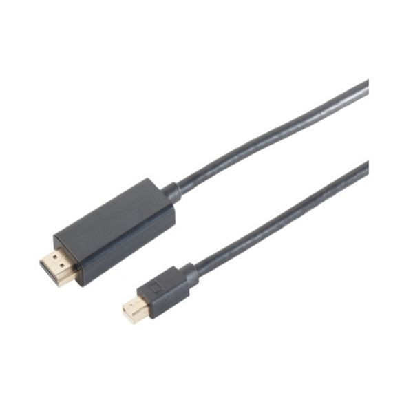 shiverpeaks BASIC-S, Mini Displayport Stecker 1.2 auf HDMI A Stecker, 4K2K, schwarz 1m, BS10-53025