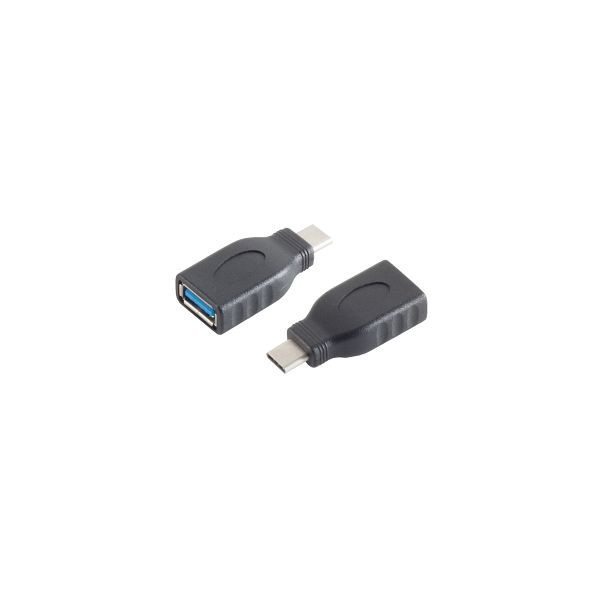 S-Conn Adapter, USB 3.1 C Stecker auf USB 3.0 A Buchse, 13-30008