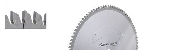 Karnasch Hartmetall-bestücktes Kreissägeblatt Kapp- und Gehrungskreissägeblatt 216x2,8/1,8x30mm 80 WZN - NL: 2-7-42, 111450216040