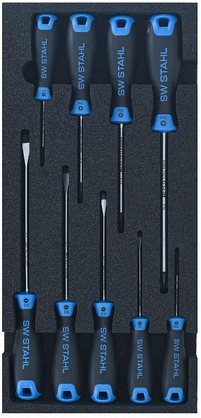 SW-Stahl Werkstattwagensortiment, Schraubendreher, 9-teilig, Z3013-25