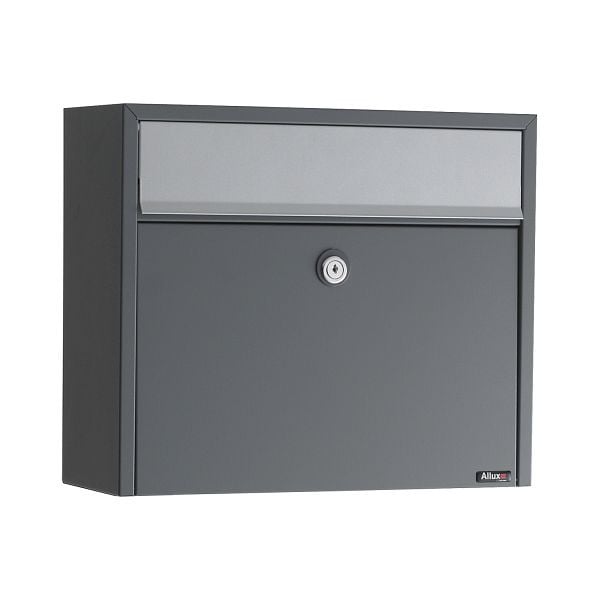 Allux Briefkasten Allux LT150 Anthrazit mit Zylinderschloss, F47271