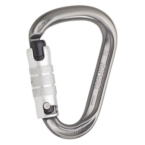 AustriAlpin Karabiner HMS MINI.MI, 3-Wege-Autolock, eloxiert, VE: 40 Stück, KO35B3-G