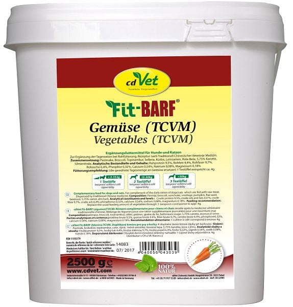 cdVet Fit-BARF Gemüse (TCVM) 2,5 kg, 4303