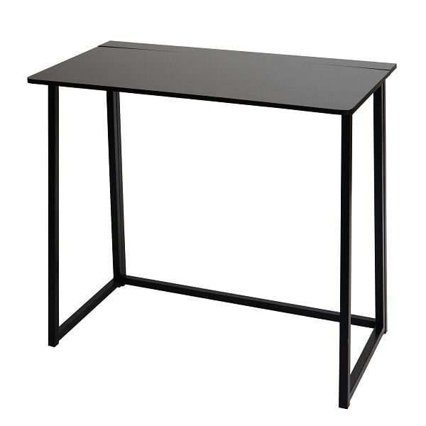 Mendler Schreibtisch HWC-K67 faltbar, Konsolentisch Klapptisch Laptoptisch Ablagetisch, 80x45cm, Metall MDF, schwarz, 96751