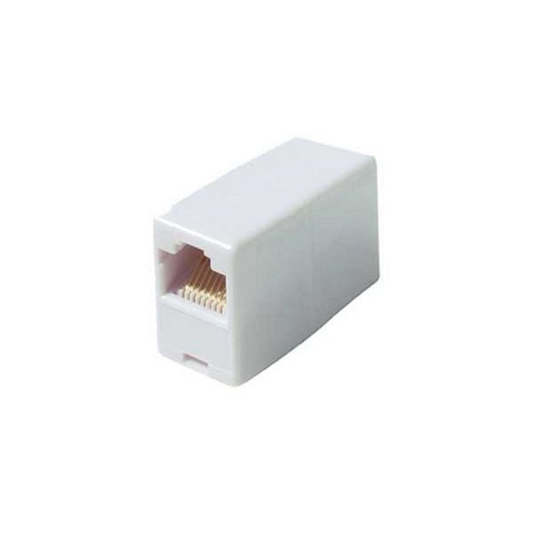 shiverpeaks BASIC-S, Modular-IN-line Adapter-Verbinder - RJ45 Kupplung - RJ45 Kupplung, 8/8 - 8/8, 1:1 belegt, ungeschirmt, weiß, BS71220-8W